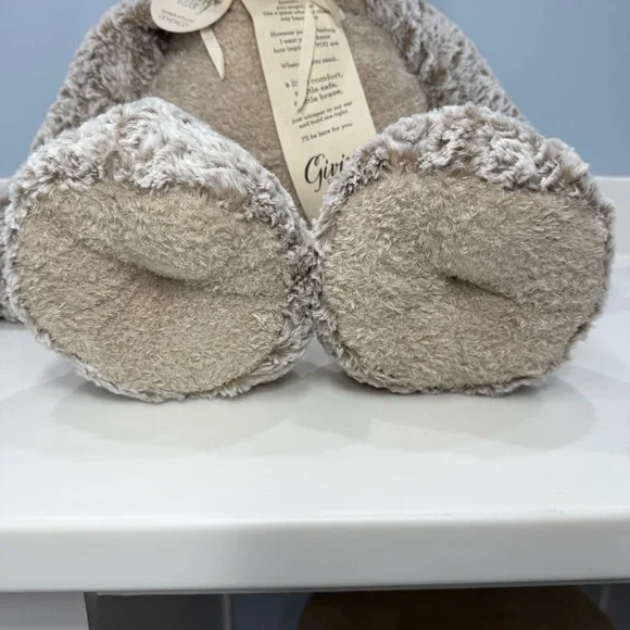 Demdaco Jumbo Giving Bear in Gray, Cream, Beige - Picture 5 of 16
